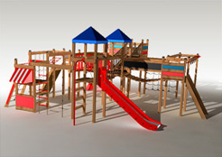 Pioneer- drewniane place zabaw dla dzieci